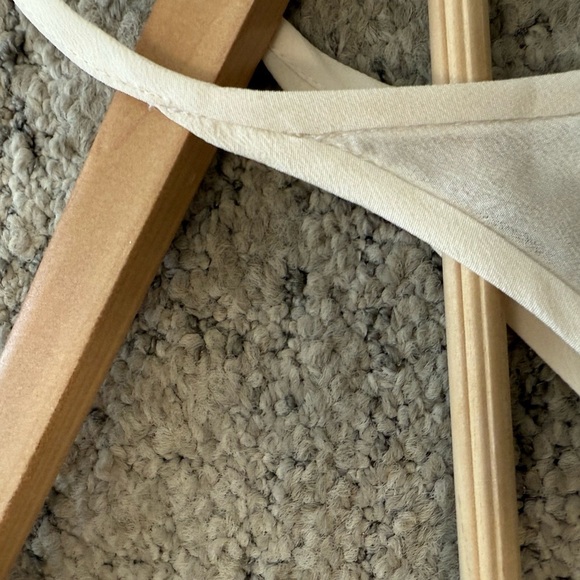 Wilfred XXS slightly oversized SILK GUV Maxi Dress in mint and cream - Picture 11 of 13